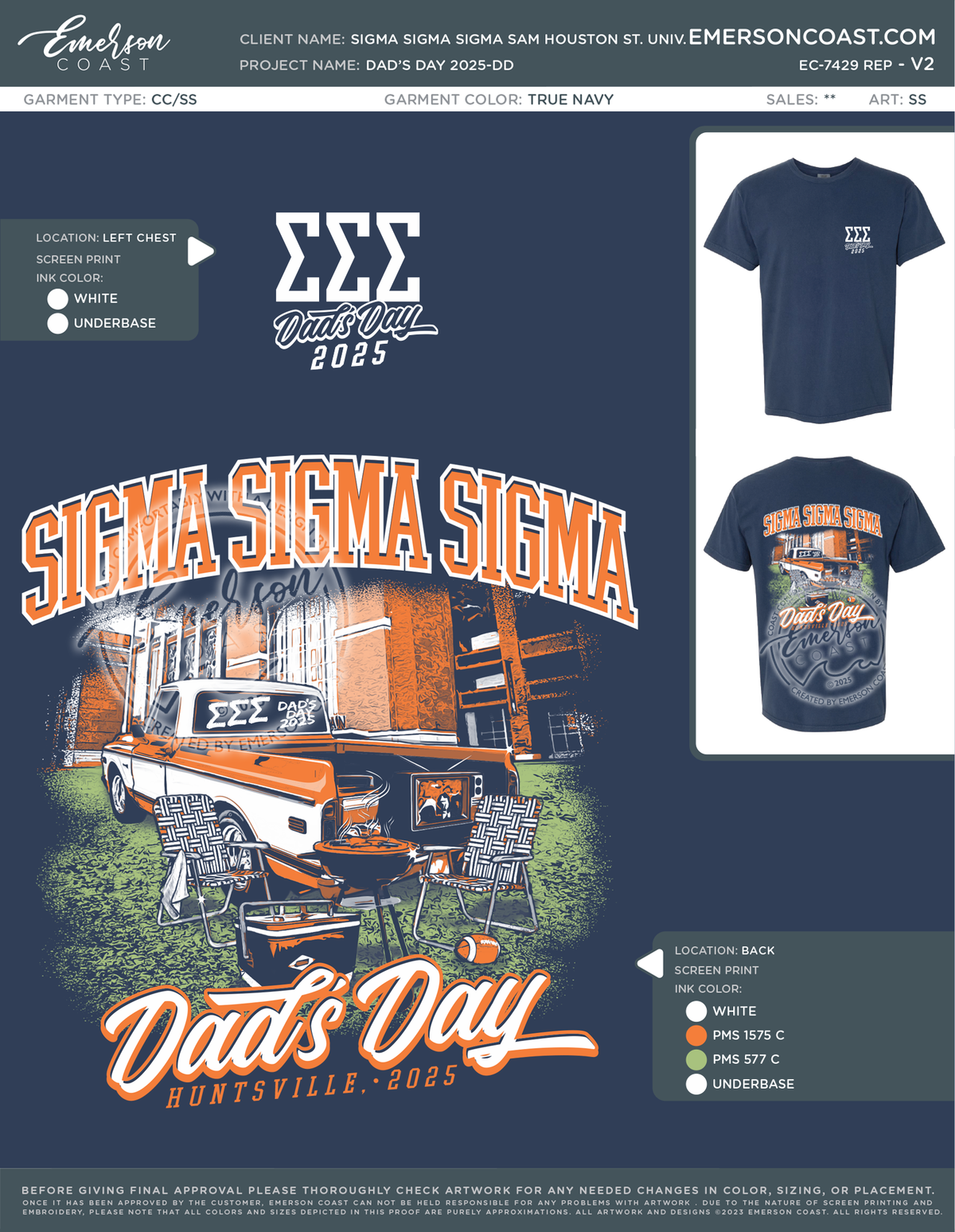 EC-7429 REP Sigma Sigma Sigma Sam Houston State University Dad's Day 2025-DD