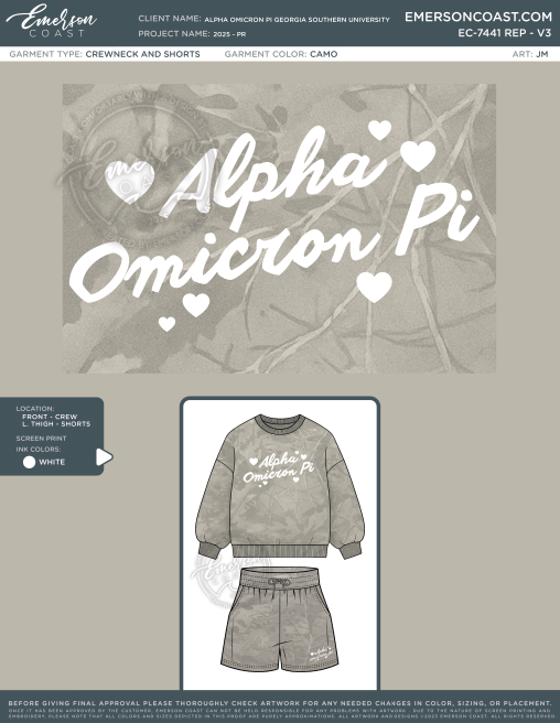 EC-7441 REP Alpha Omicron Pi Georgia Southern University 2025 - PR