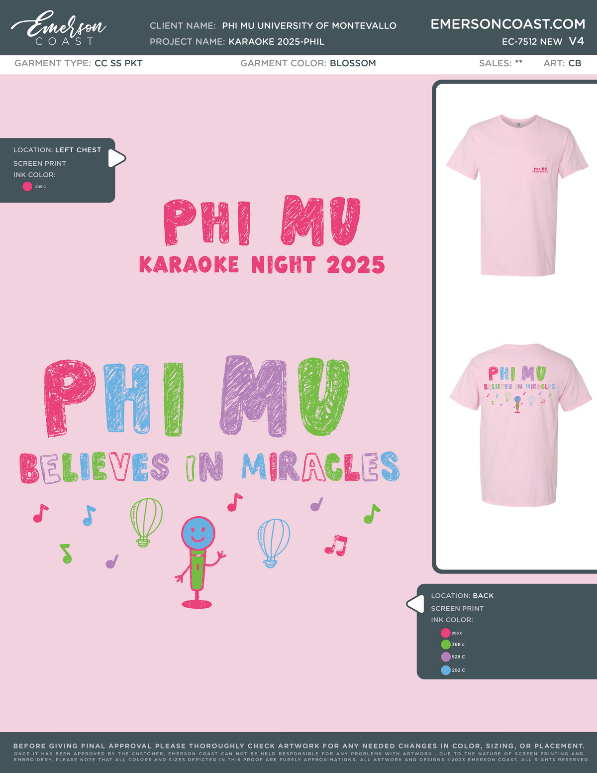 EC-7512 NEW Phi Mu University of Montevallo Karaoke 2025-PHIL
