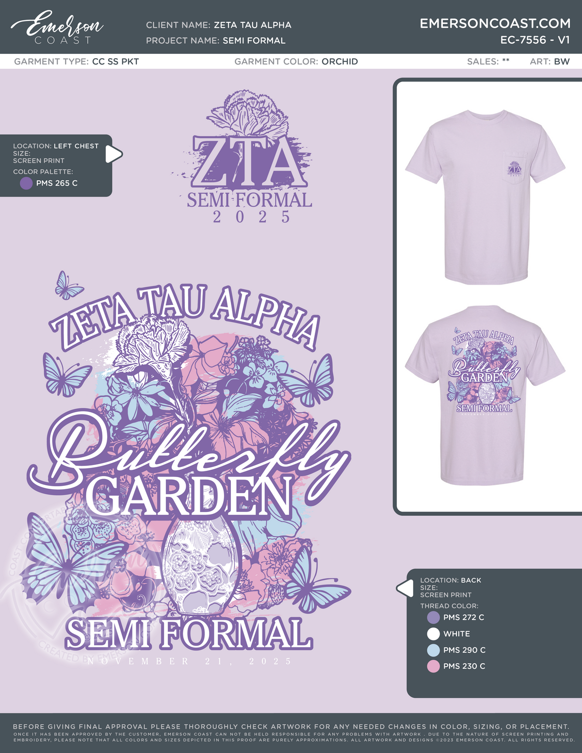 EC-7556 REP Zeta Tau Alpha Middle Tennessee State University Butterfly 2025-FR