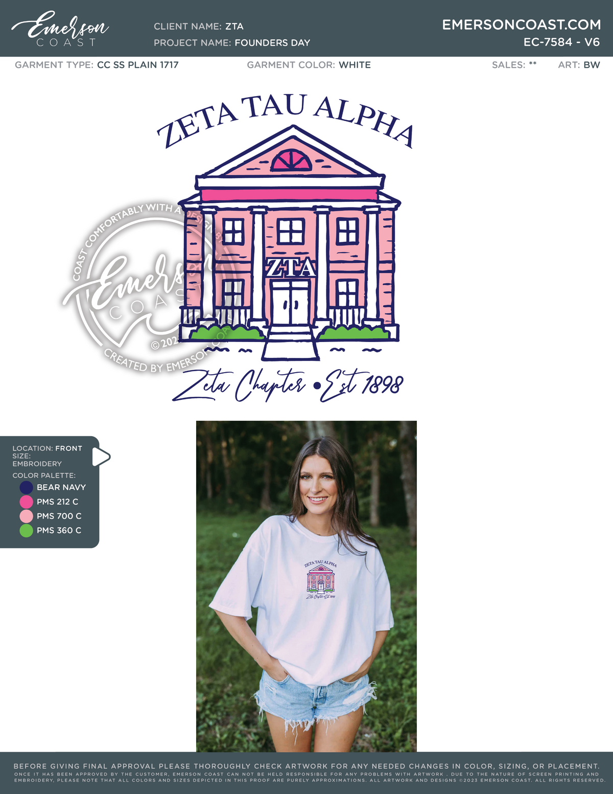 EC-7584 Zeta Tau Alpha University of Tennessee Founders Day 2025-FD