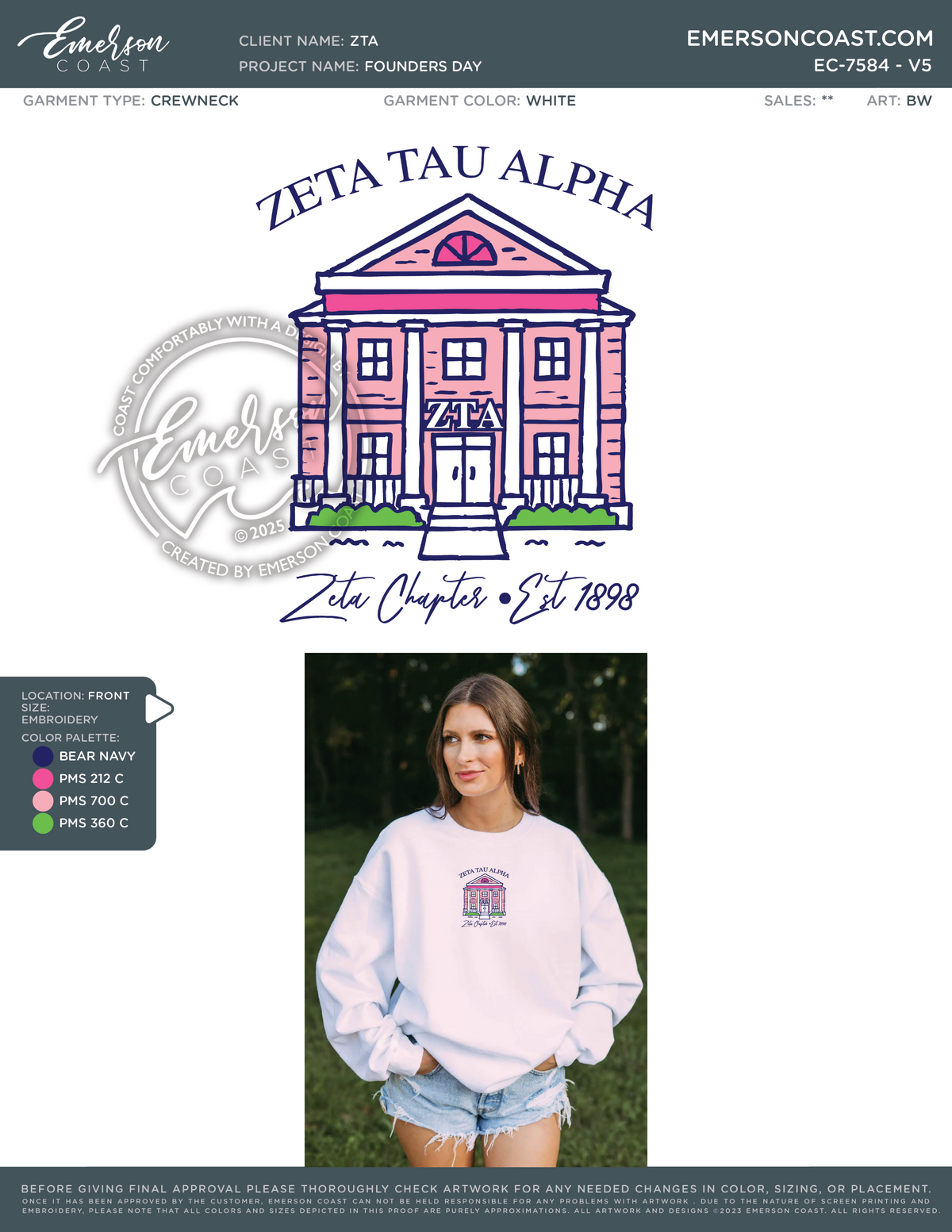 EC-7584 Zeta Tau Alpha University of Tennessee Founders Day 2025-FD