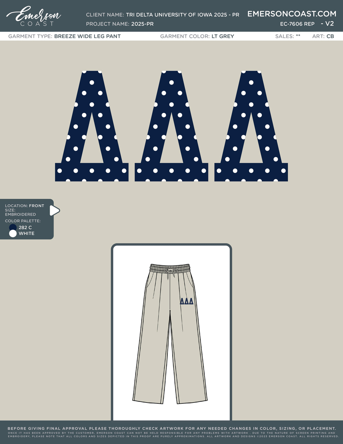 EC-7606 REP Tri Delta University of Iowa 2025 - PR