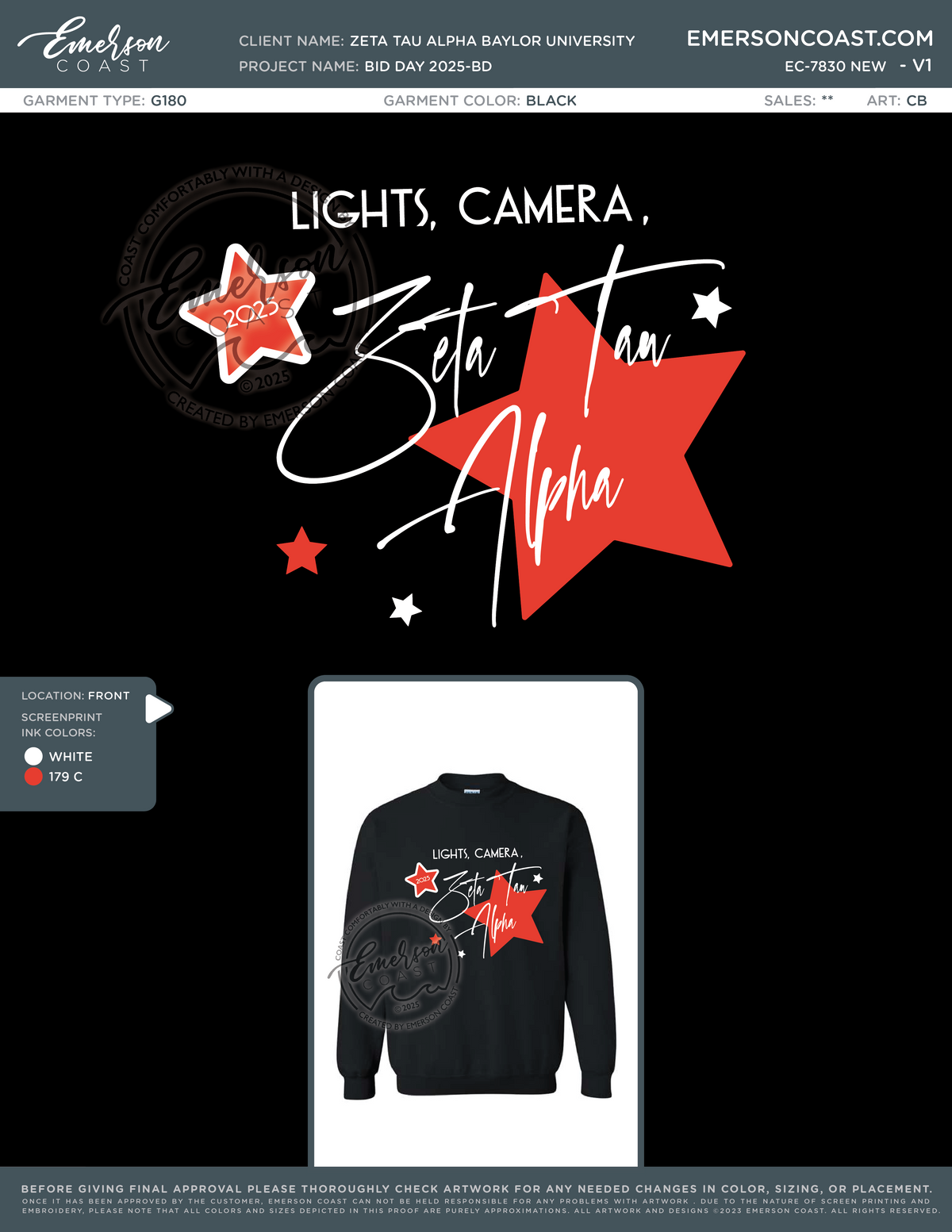 EC-7830 NEW Zeta Tau Alpha Baylor University Formal Crew 2025-FR