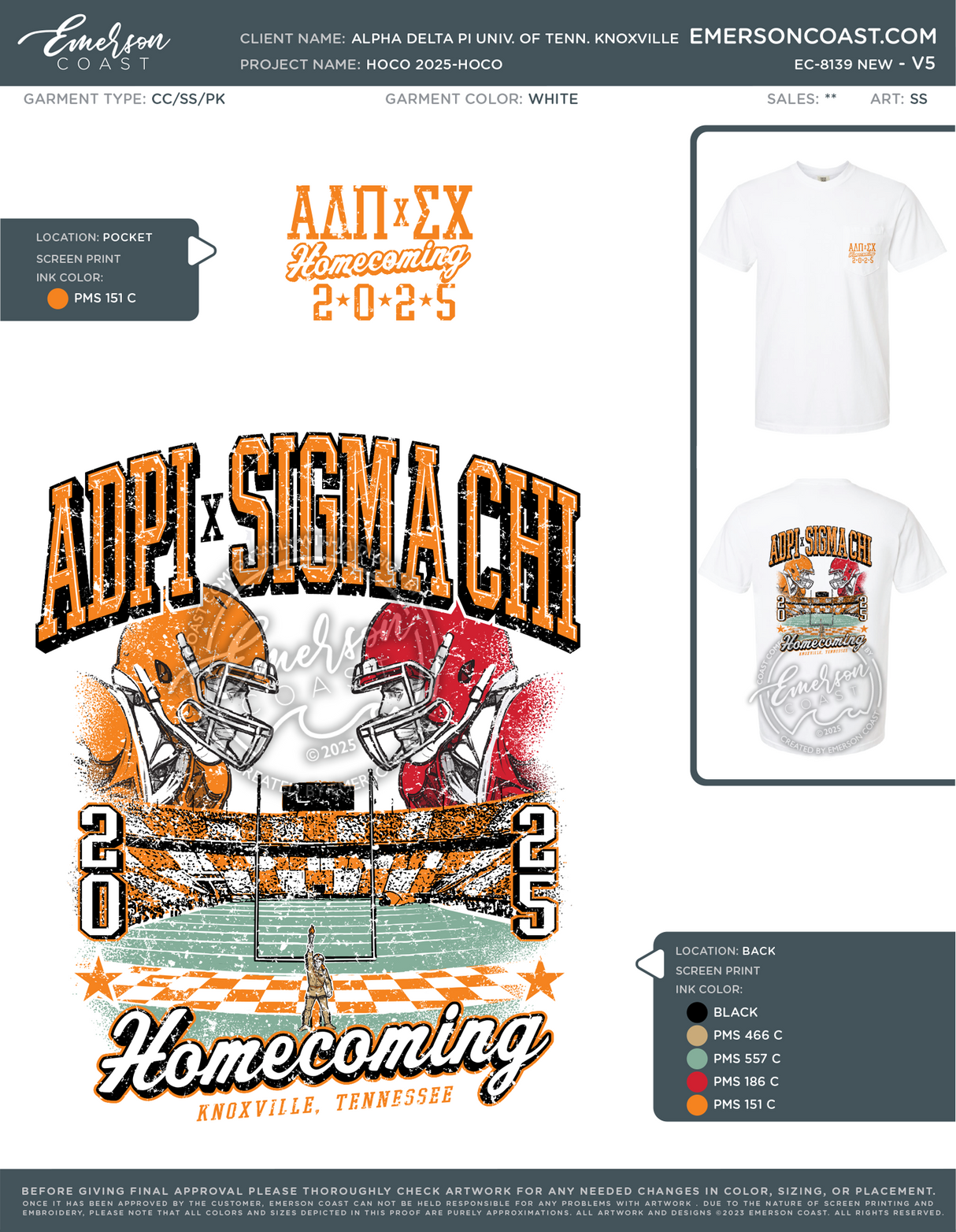 EC-8139 NEW Alpha Delta Pi University of Tennessee Knoxville HOCO 2025-HOCO