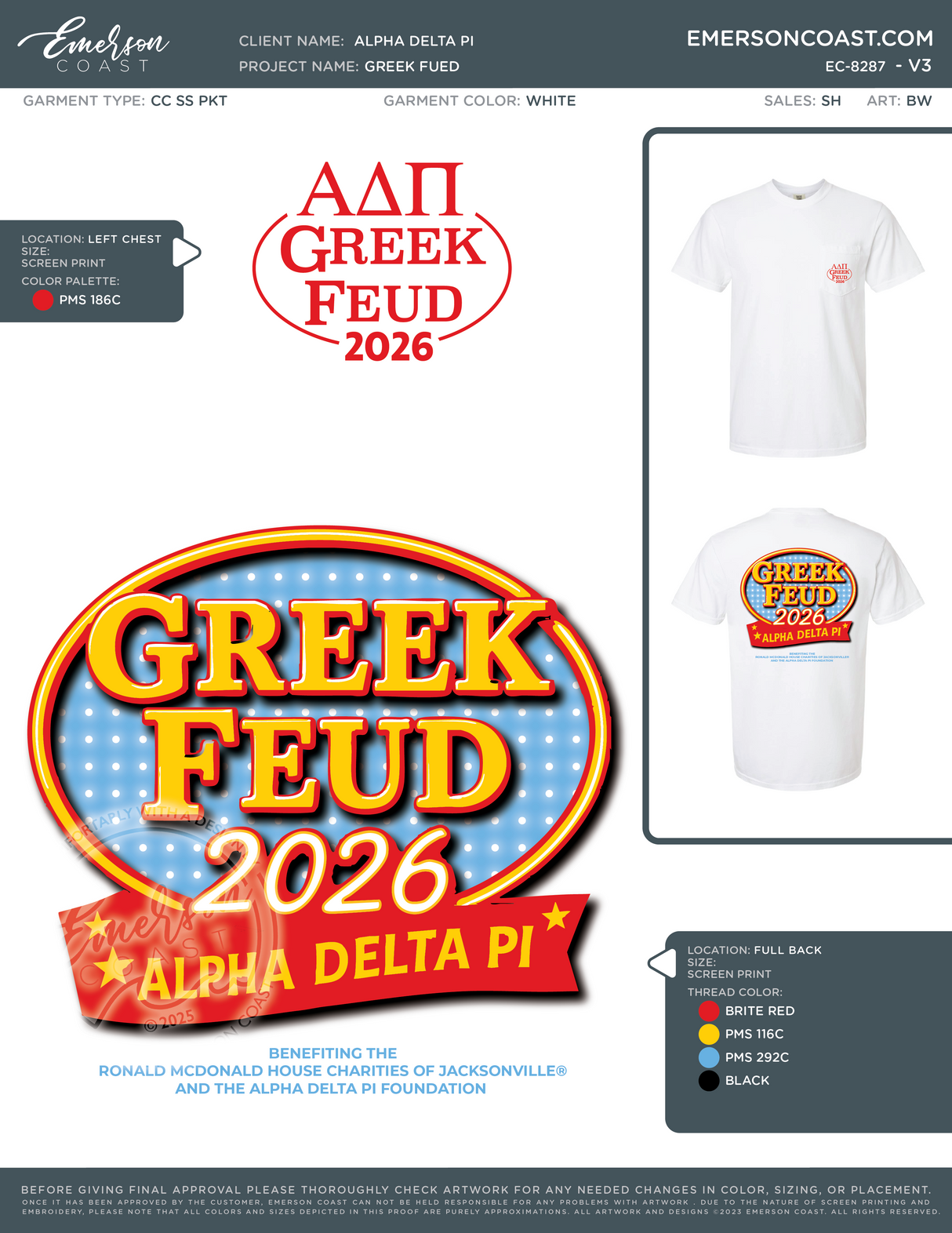 EC-8287 NEW Alpha Delta Pi University of North Florida Greek Feud 2025-PR