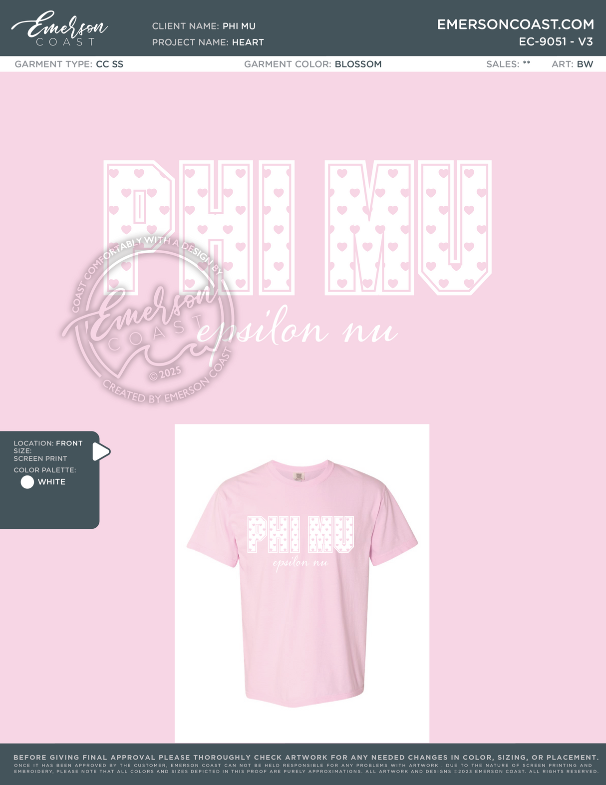 EC-9051 REP Phi Mu Oklahoma State University Heart 2026-VDAY