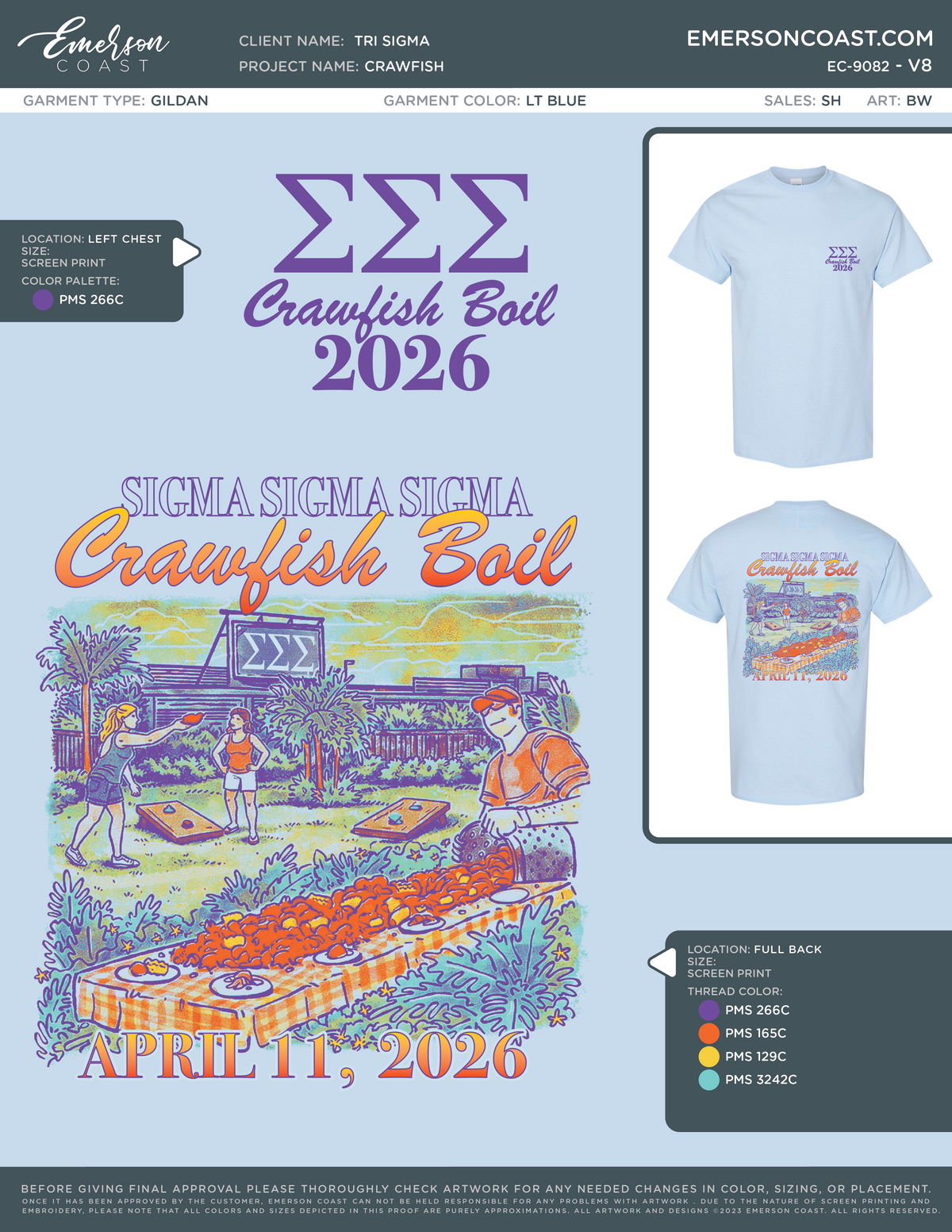 EC-9082 NEW Sigma Sigma Sigma Sam Houston State University Table 2026-PHIL