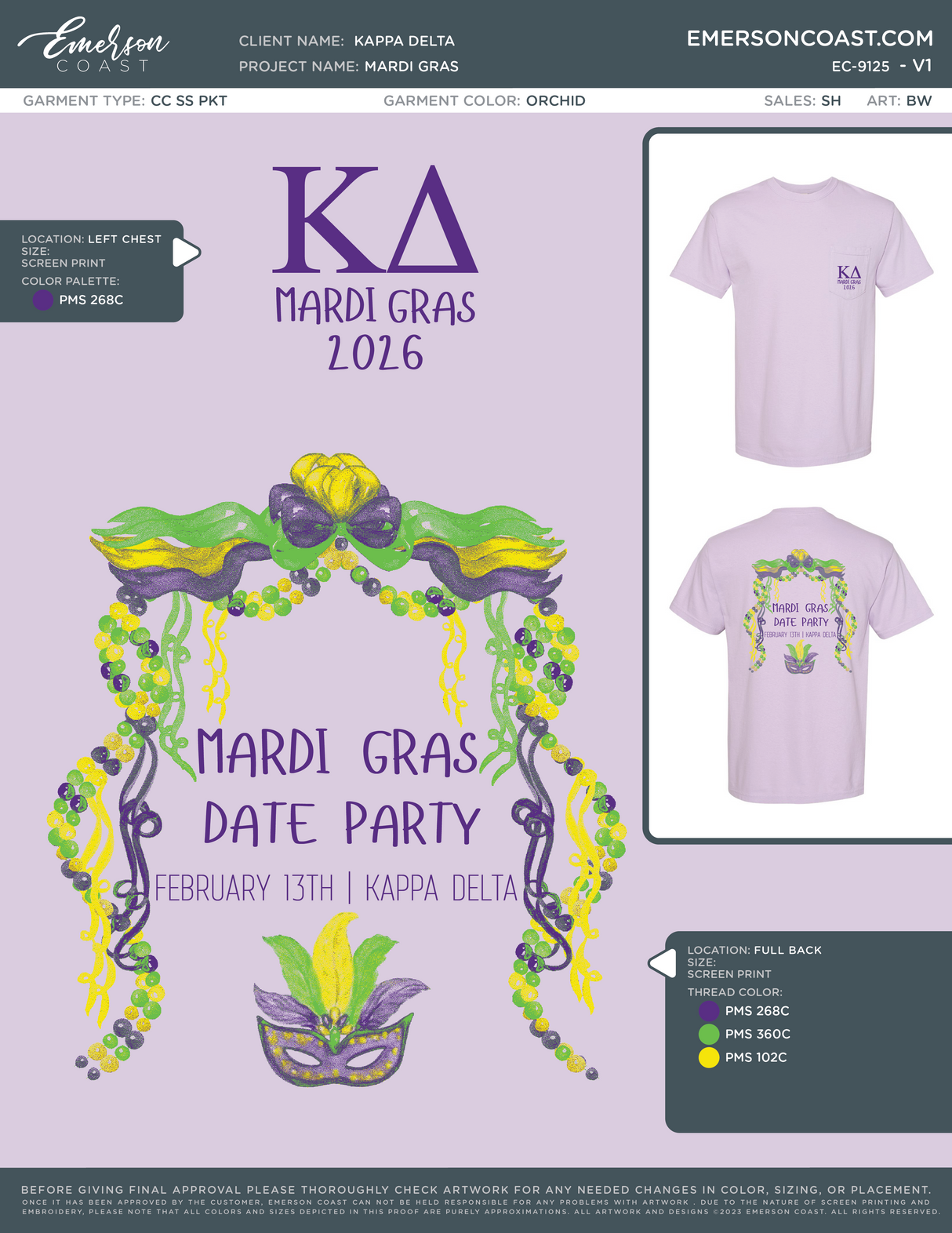 EC-9125 NEW Kappa Delta Troy University Mardi Grad 2026-DF