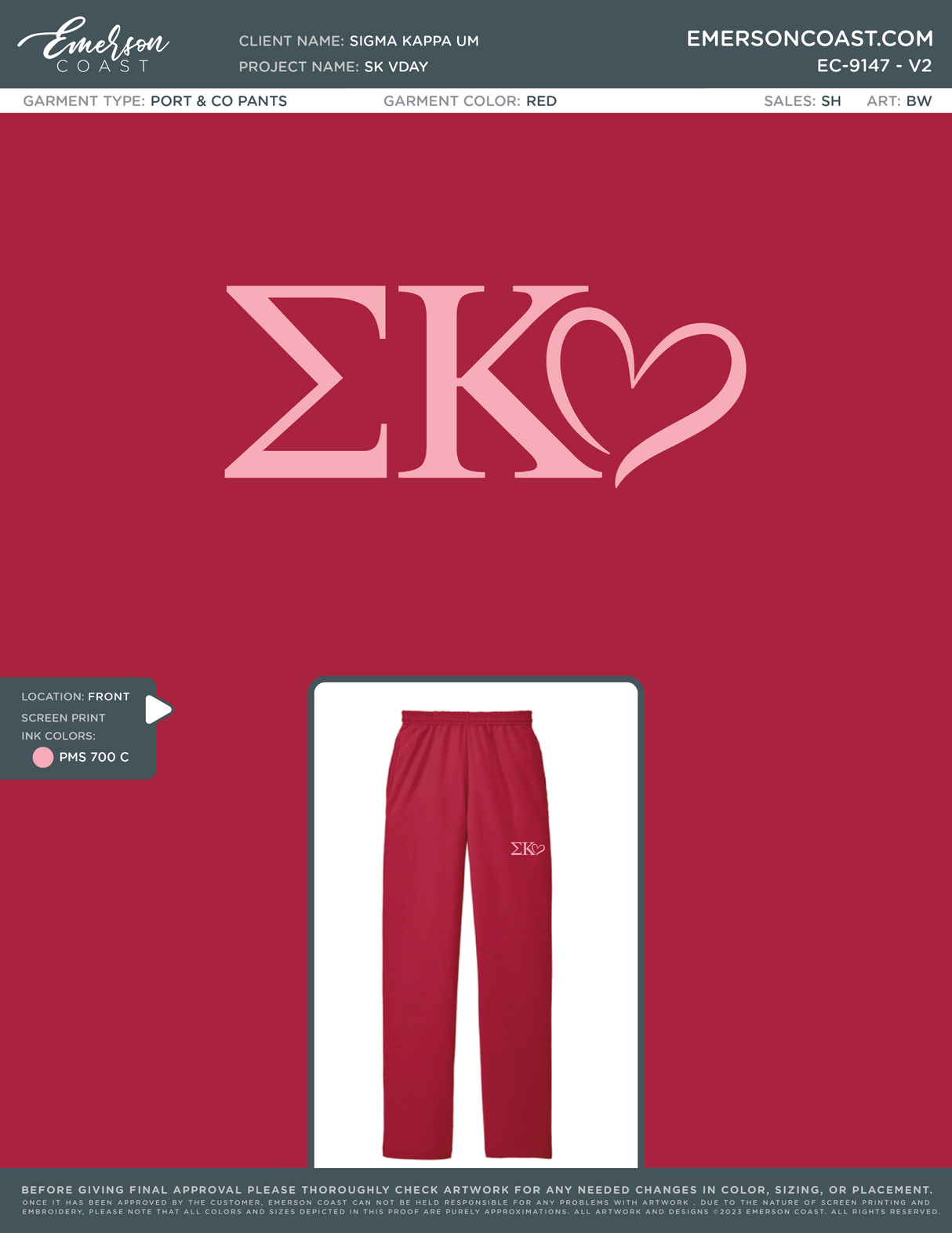 EC-9147 NEW Sigma Kappa University of Missouri Bear 2026-VDAY-B