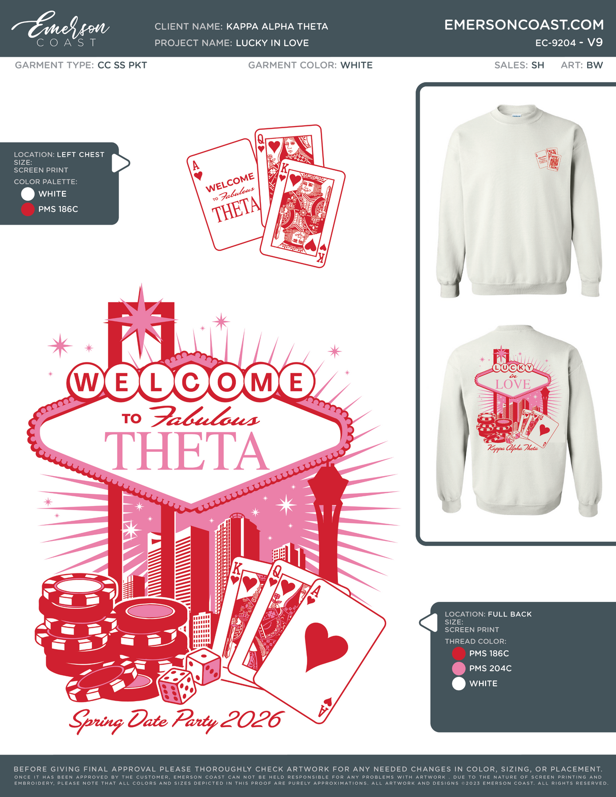 EC-9204 NEW Kappa Alpha Theta Texas Tech University Valentines 2026 - VDAY
