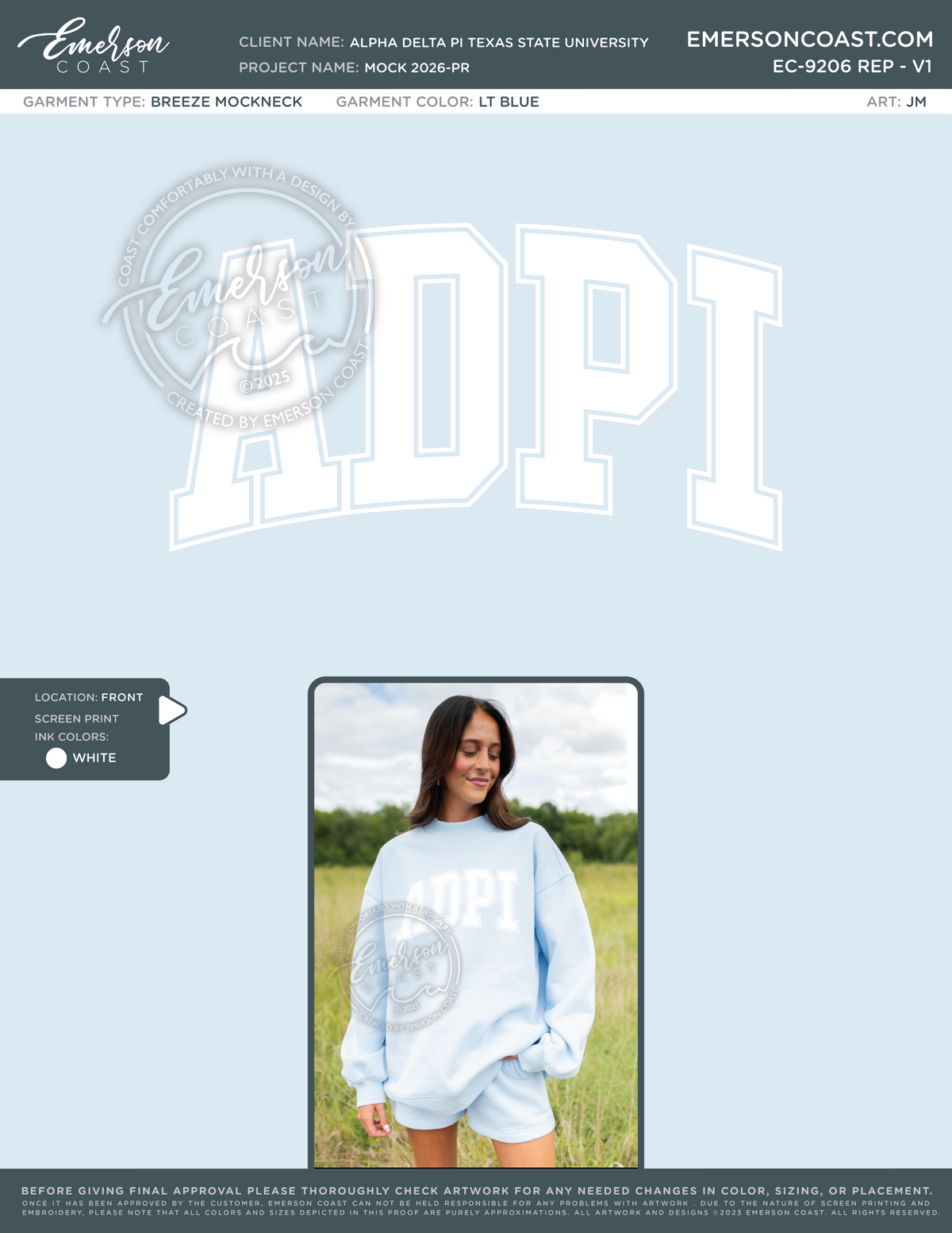 EC-9206 REP Alpha Delta Pi Texas State University Mock 2026-PR