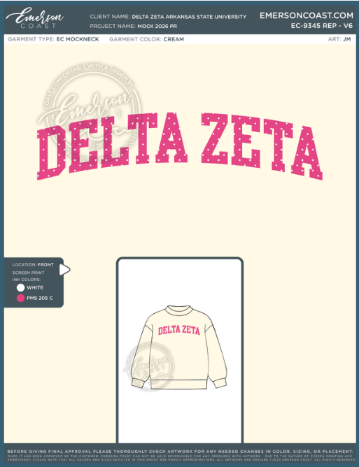 EC-9345 REP Delta Zeta Arkansas State University Mock 2026 PR