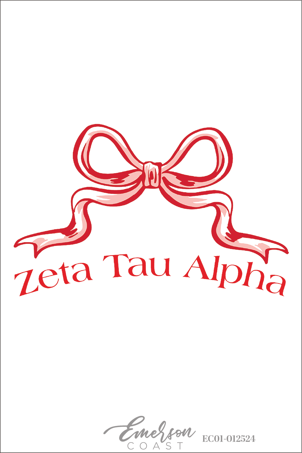 Zeta Tau Alpha Bow PR Baby Tee