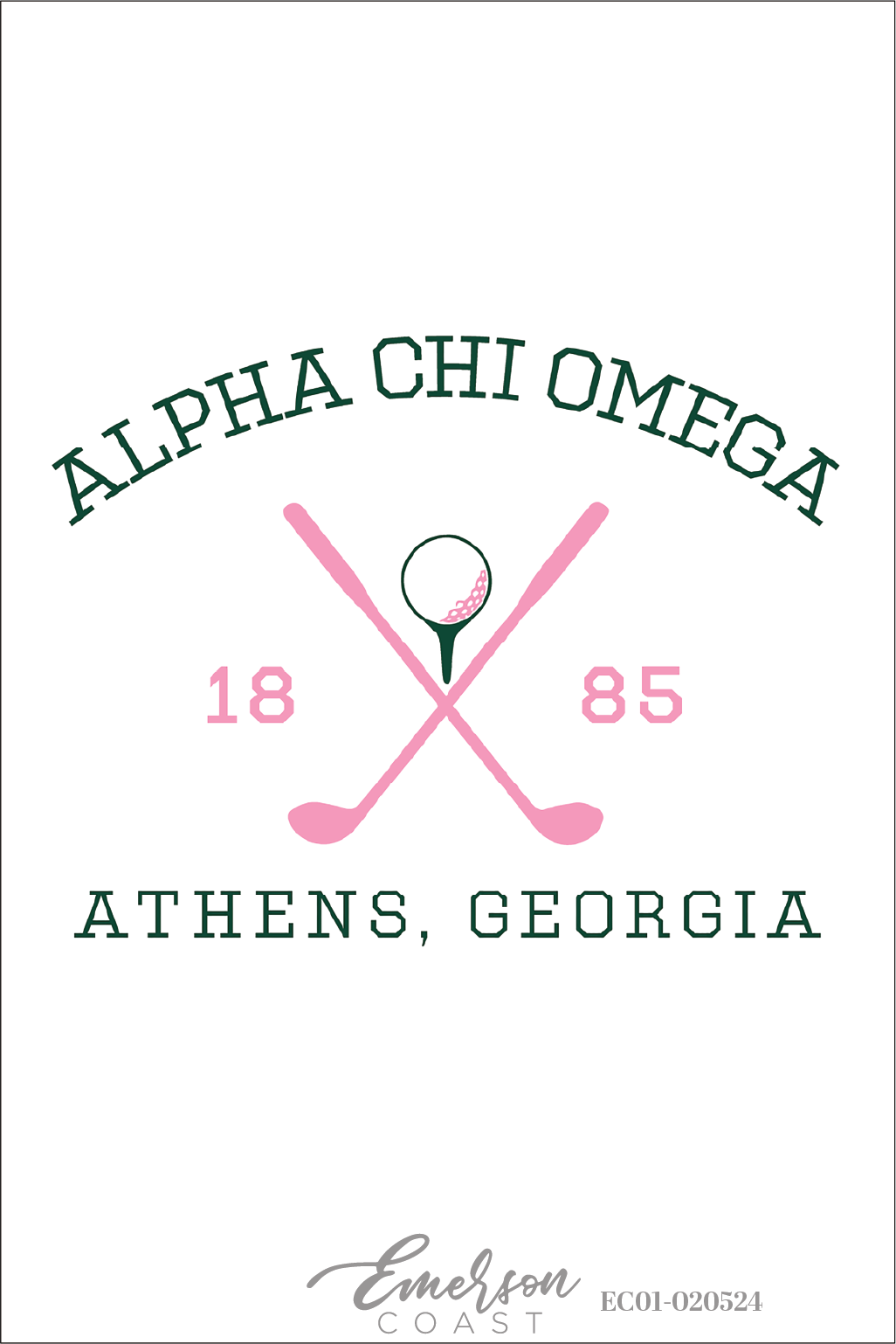 Alpha Chi Omega Golf Work Week T-Shirt