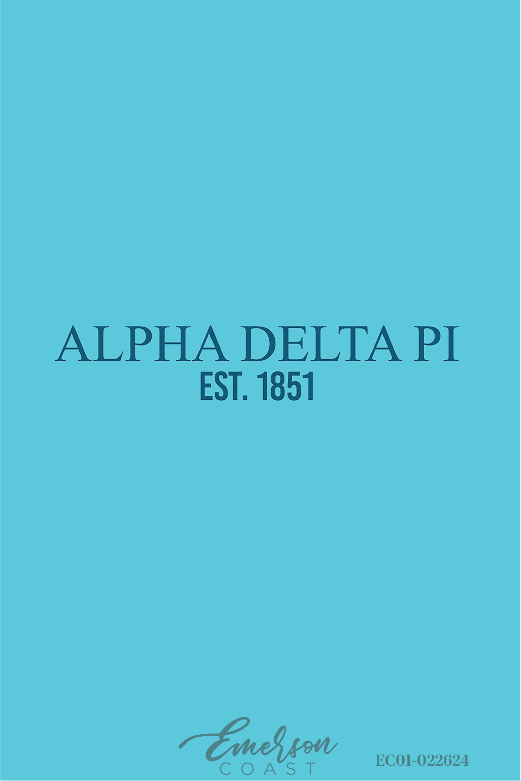 Alpha Delta Pi The University Of Tennessee Martin Teal Recruitment Tee
