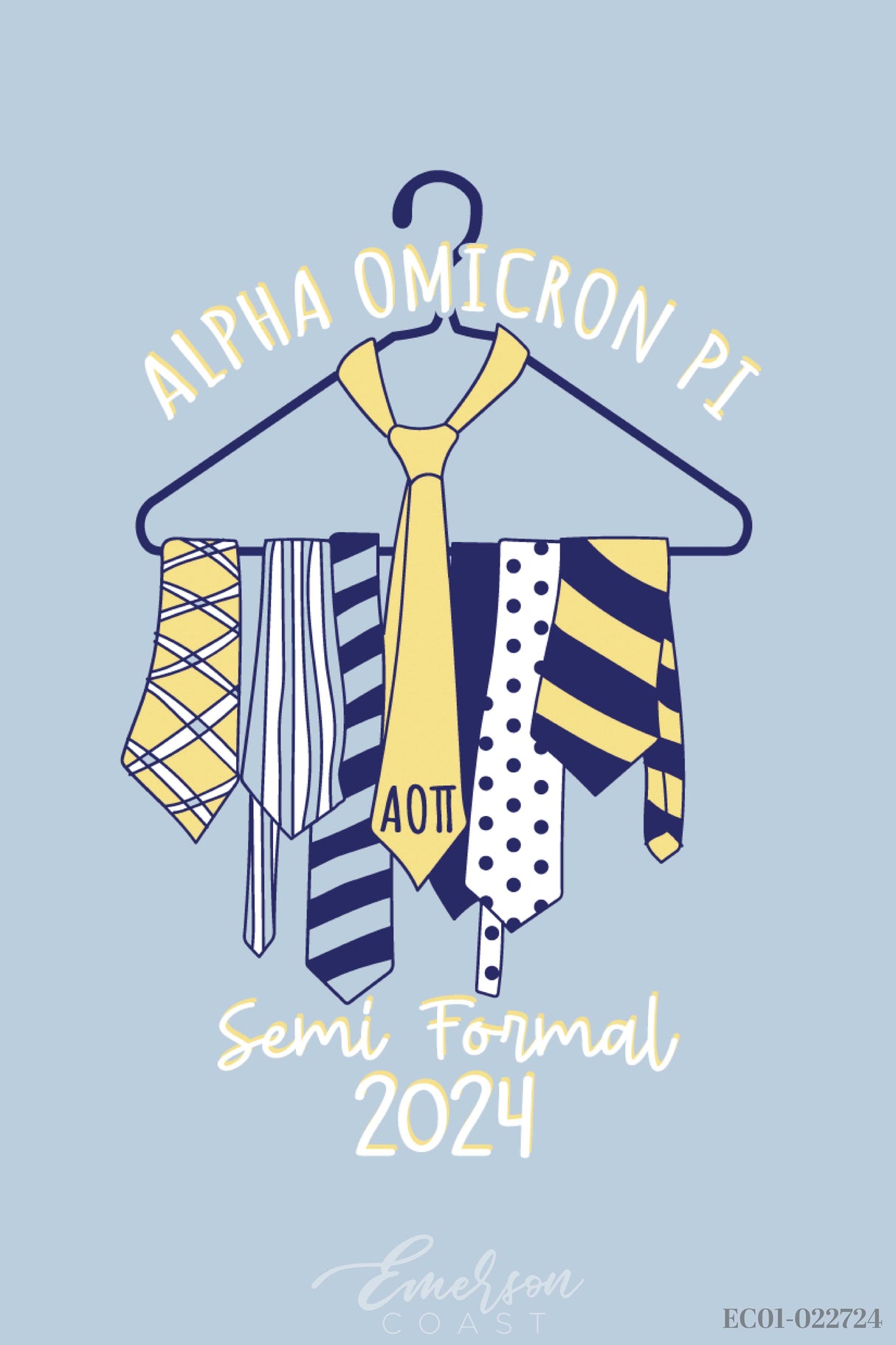 Alpha Omicron Pi Samford University Semi Formal T-shirt