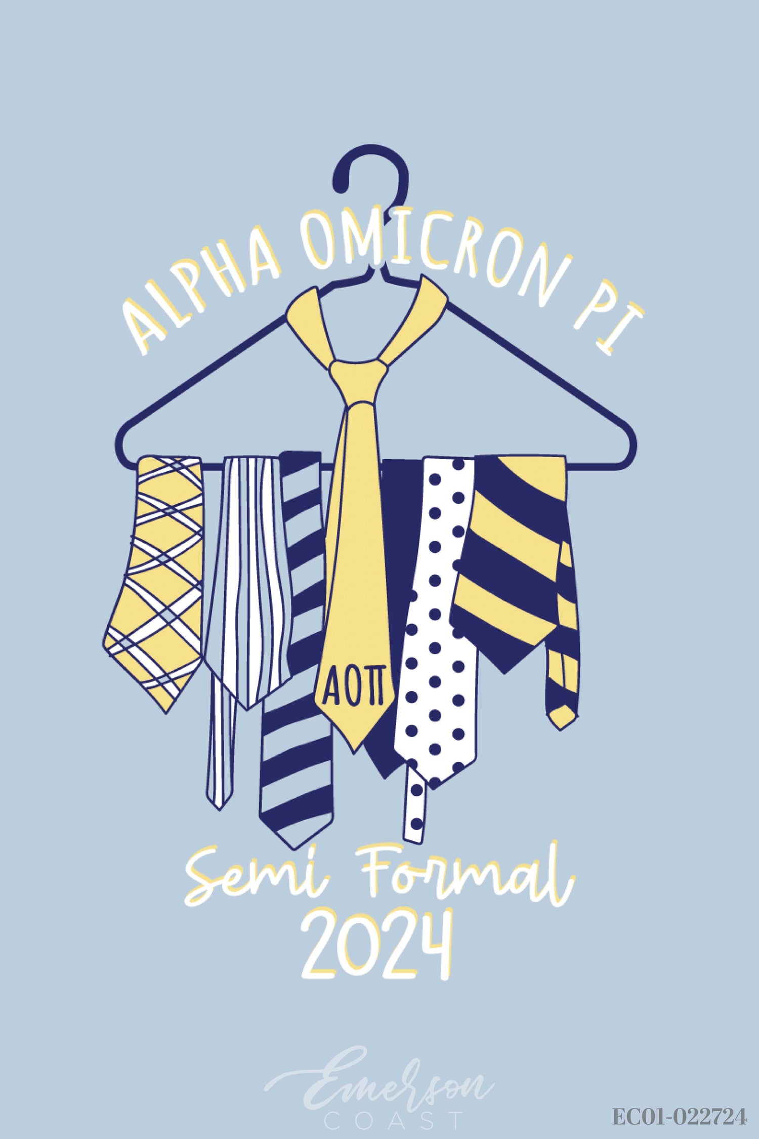 Alpha Omicron Pi Samford University Semi Formal T-shirt