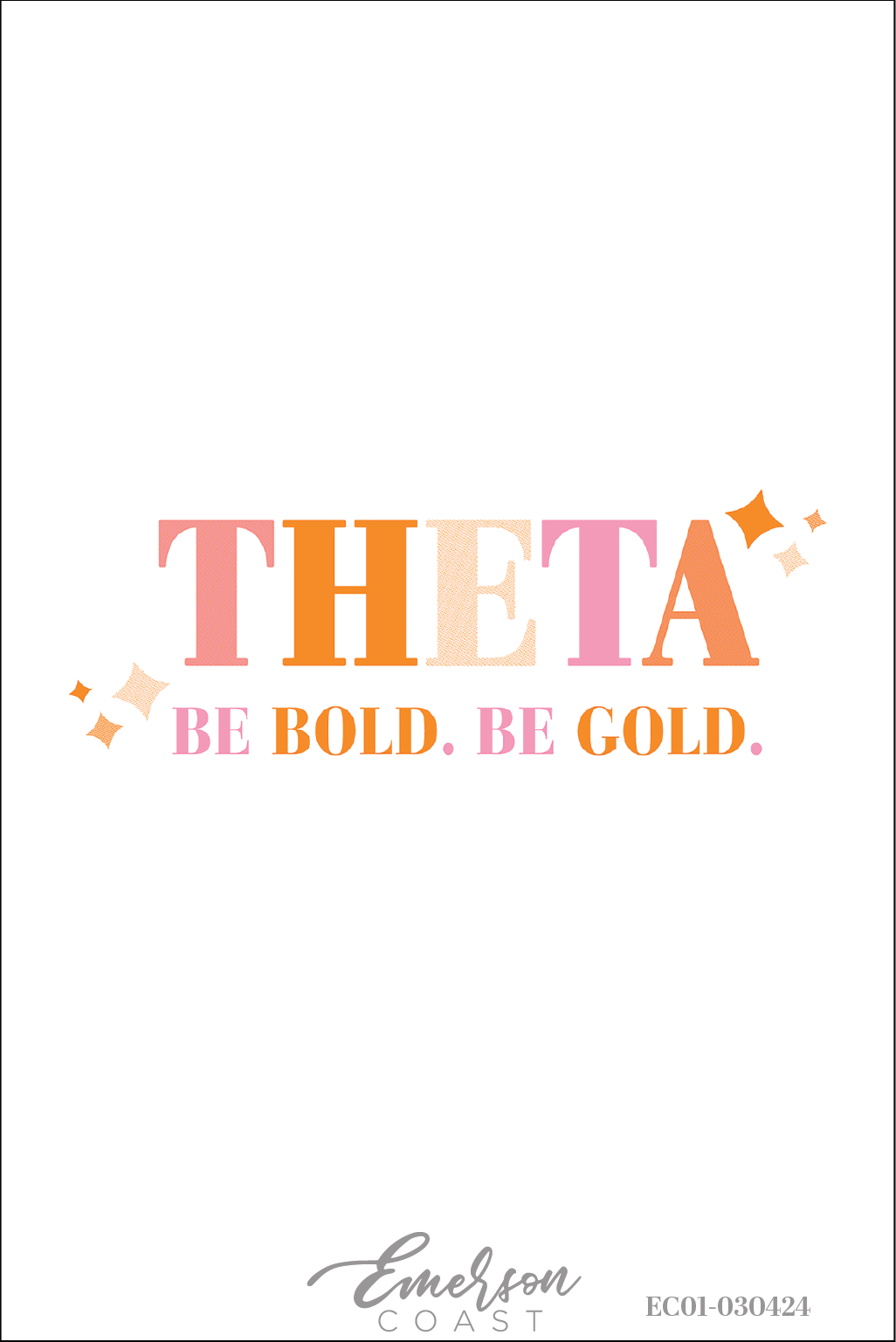 Kappa Alpha Theta Baylor University Be Bold Recruitment Tee