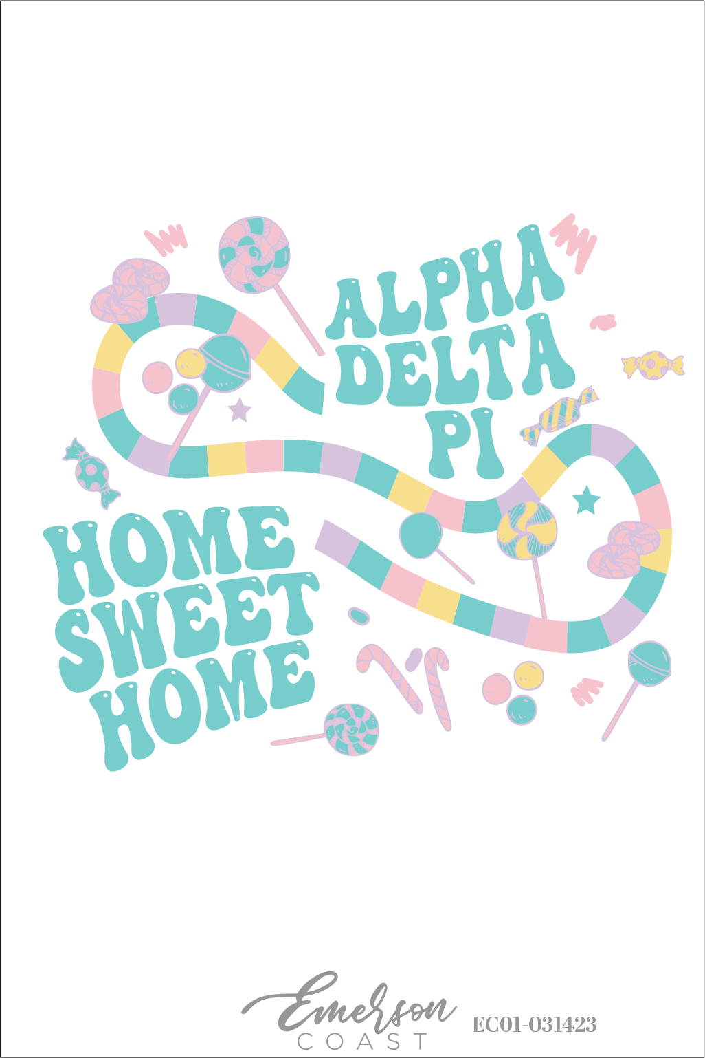 Alpha Delta Pi Home Sweet Home Bid Day T-Shirt