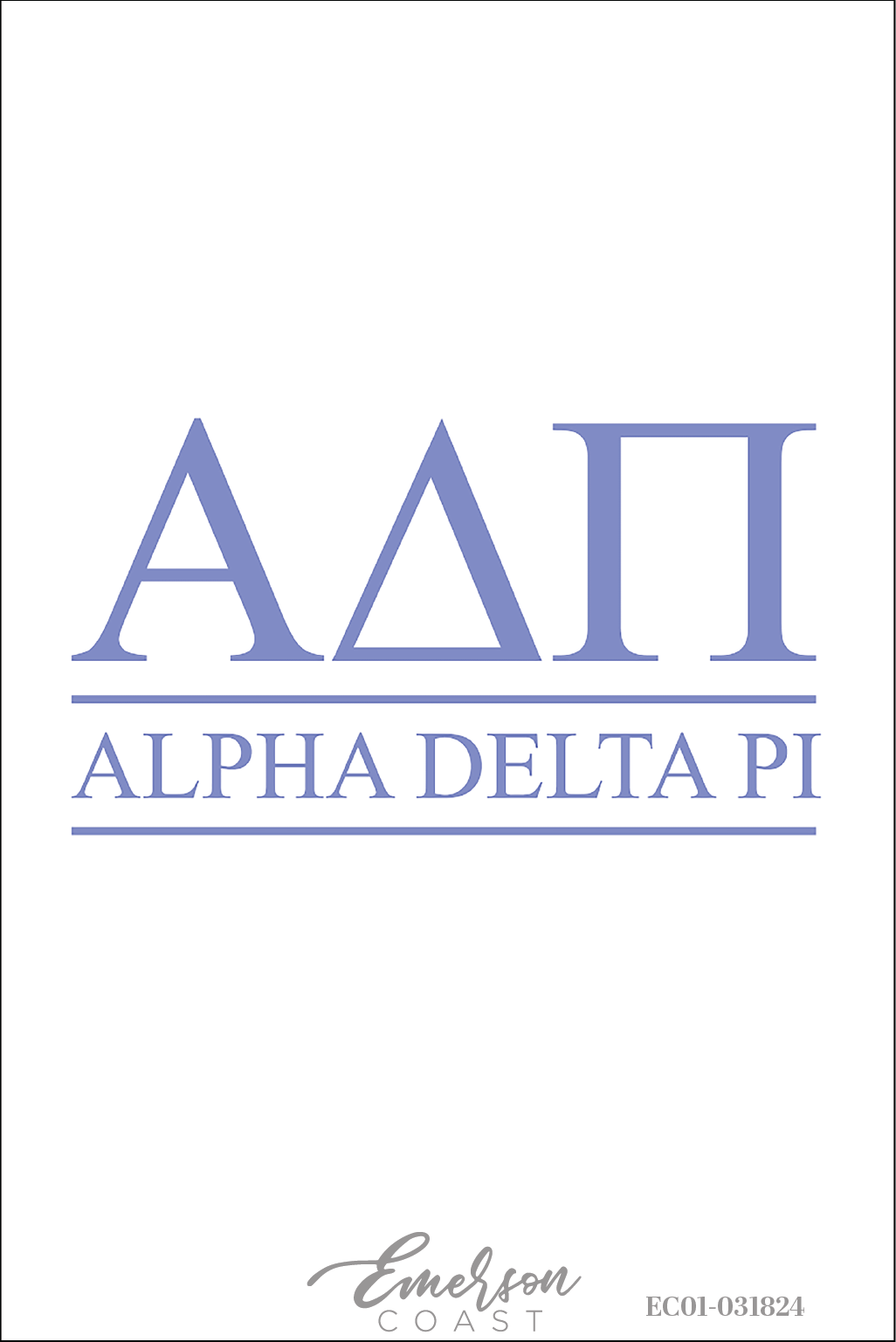 Alpha Delta Pi College Of Charleston Classic Recruitment Tee