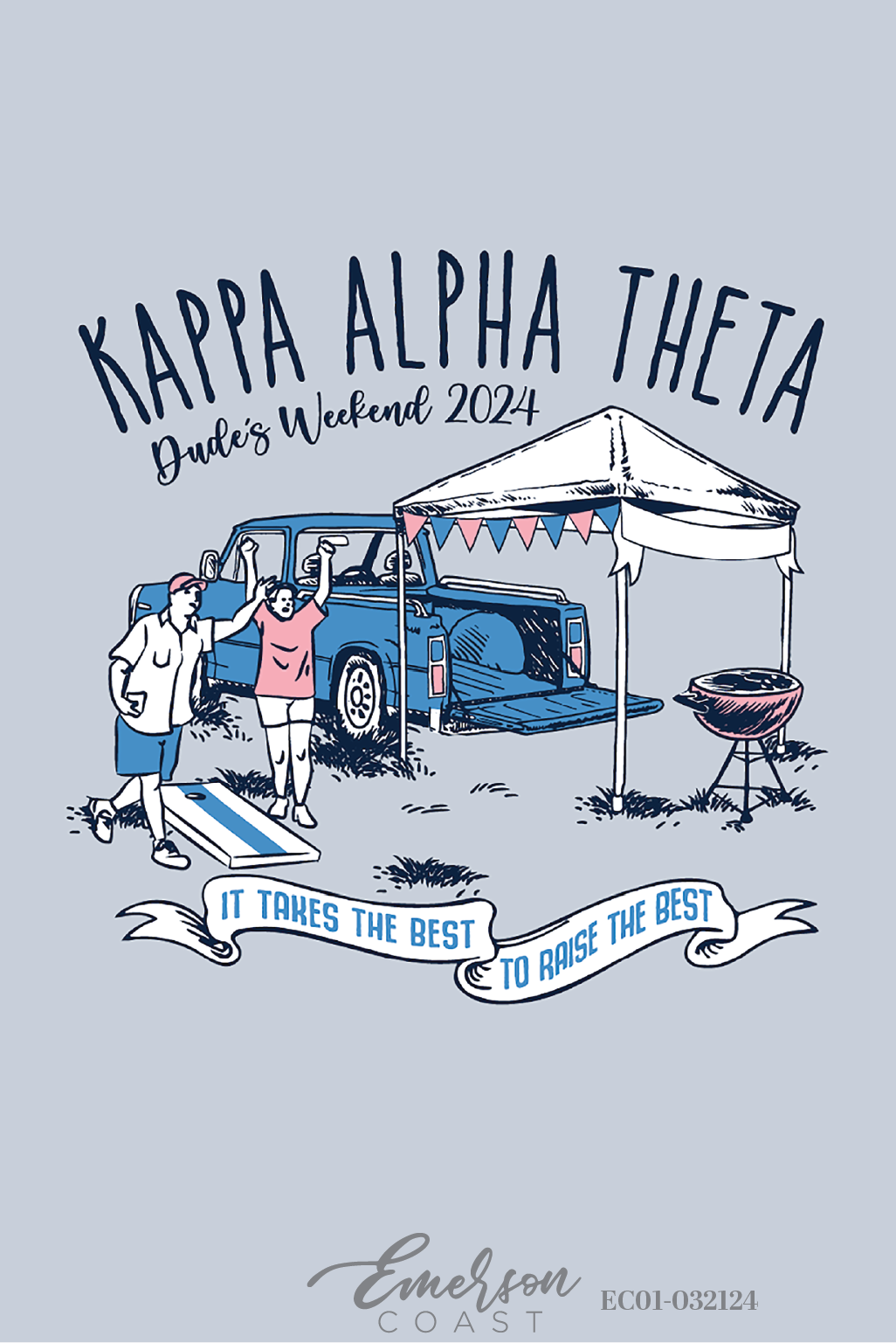 Kappa Alpha Theta Drake University Dudes Weekend T-Shirt