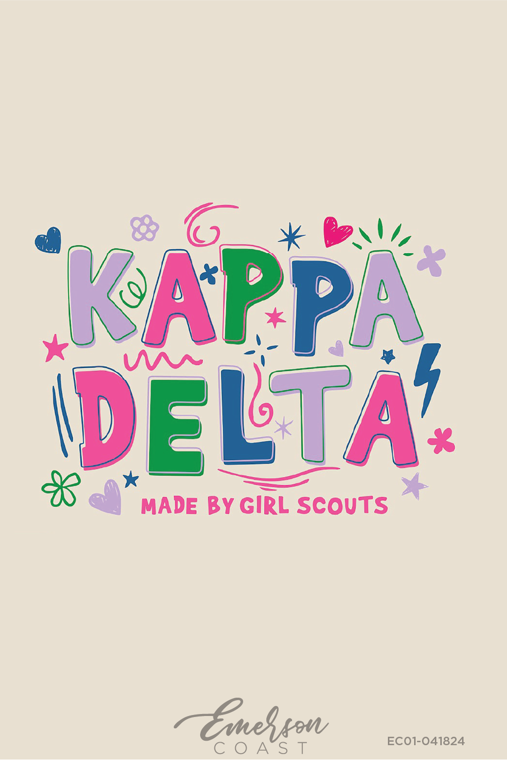 Kappa Delta Made By Girl Scouts Doodle Tee