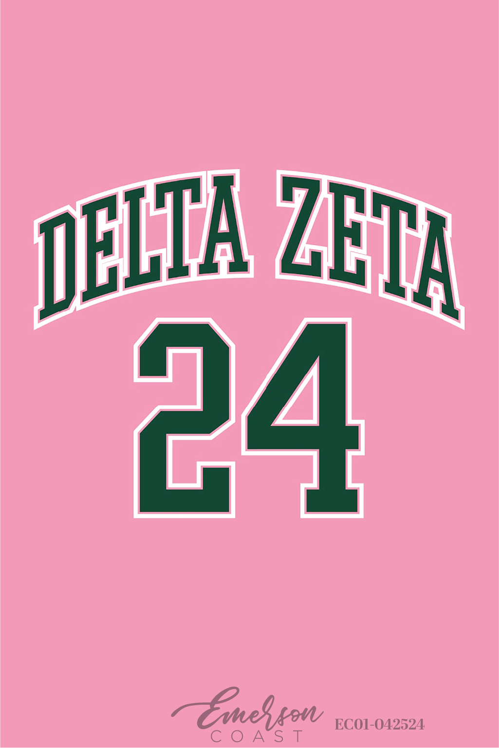 Delta Zeta Pink Bid Day Jersey