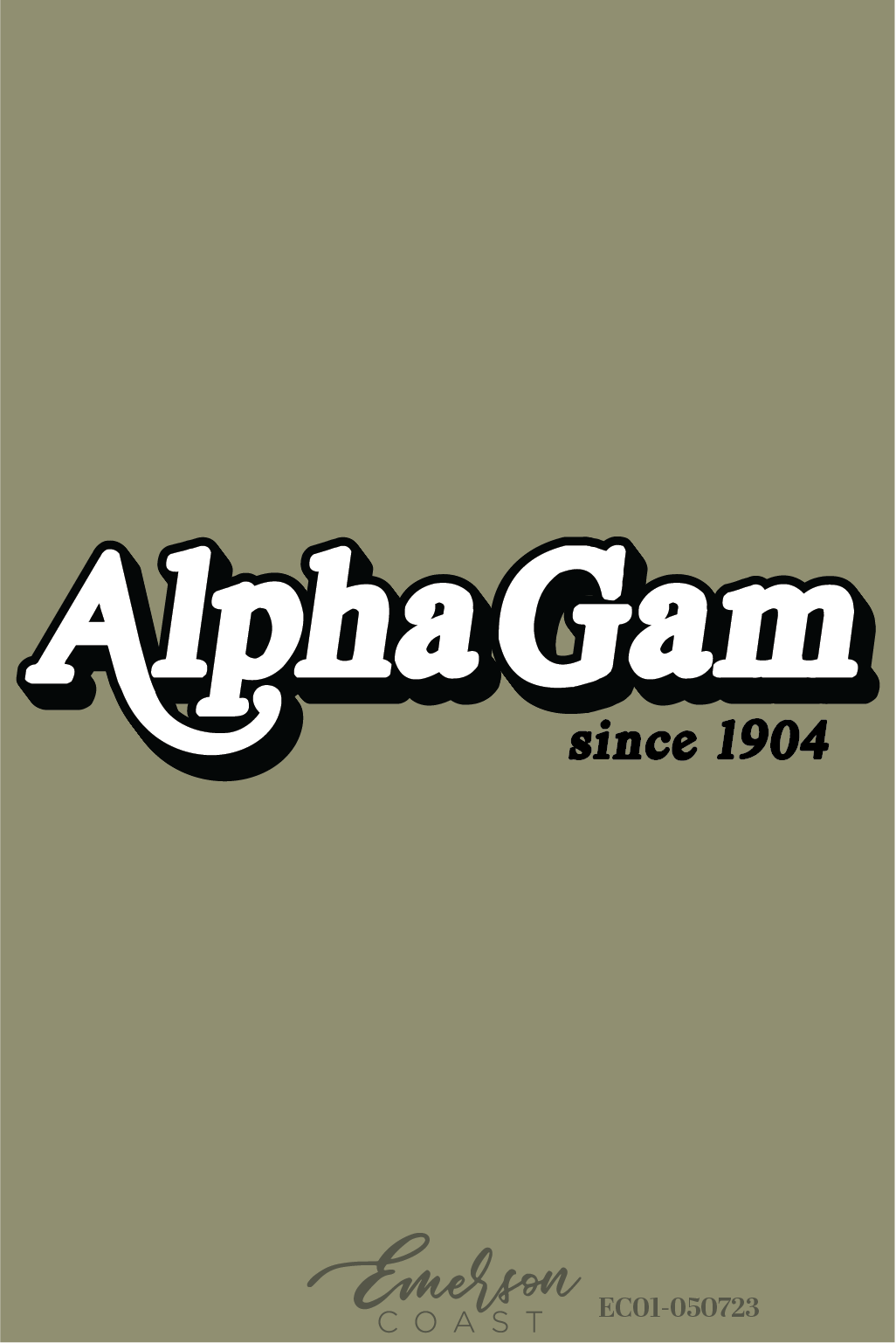 Alpha Gamma Delta Georgia Tech Olive Recruitment Tee