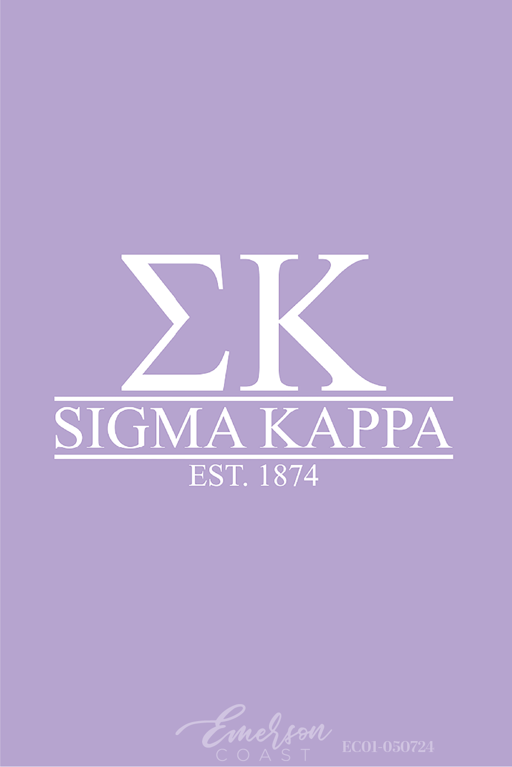 Sigma Kappa Classic Lavender Slouchy Tee