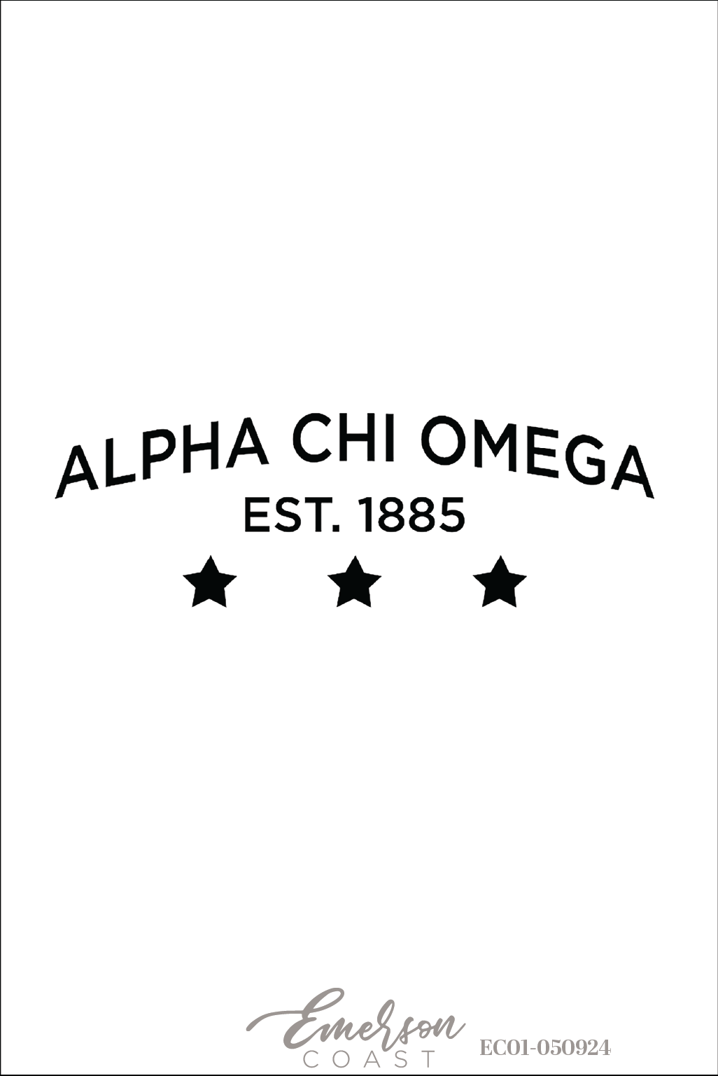 Alpha Chi Omega Texas Tech University Star Recruitment Tee