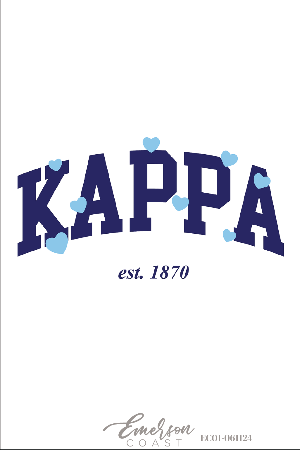 Kappa Kappa Gamma Florida State University Heart Recruitment Tee