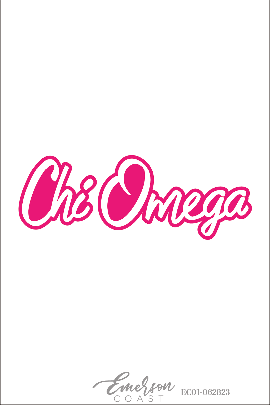 Chi Omega Pink Bid Day T-Shirt