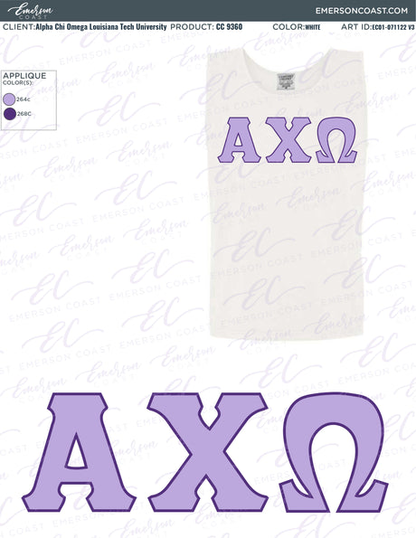 EC01-071122 Alpha Chi Omega Louisiana Tech University Jerseys 2022-03