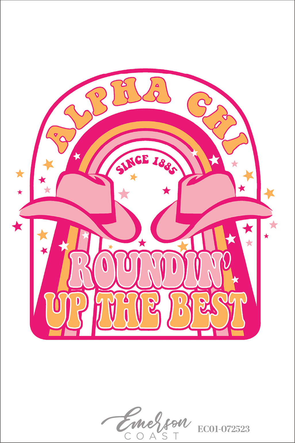 Alpha Chi Omega Rounding Up The Best Bid Day T-Shirt