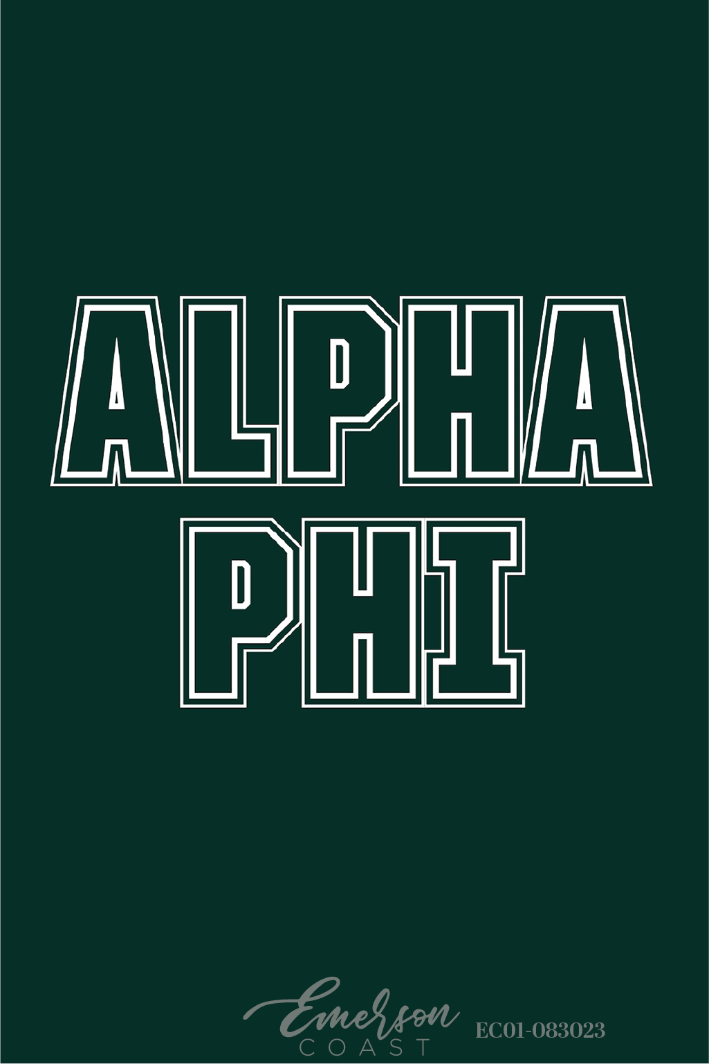 Alpha Phi Dark Green Bid Day Jersey