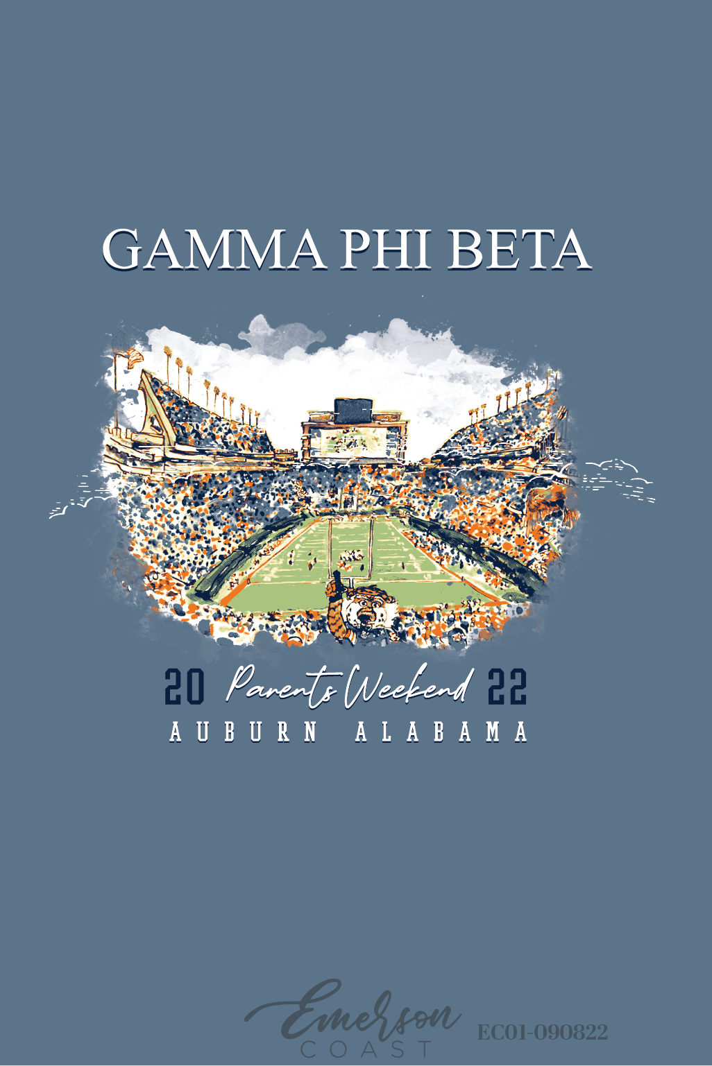 Gamma Phi Beta Auburn University Parents Weekend T-Shirt