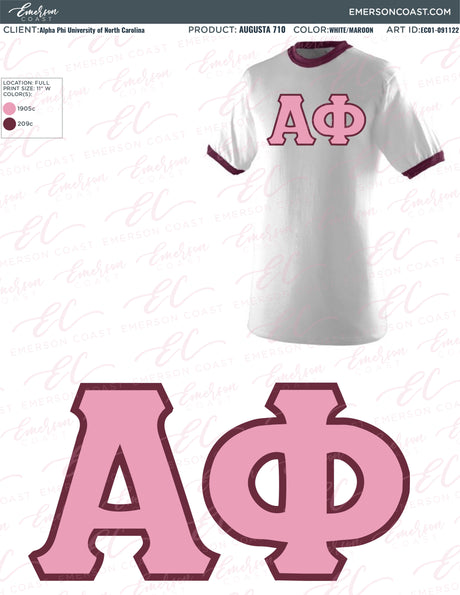 EC01-091122 Alpha Phi University of North Carolina Wilmington Jersey 2022