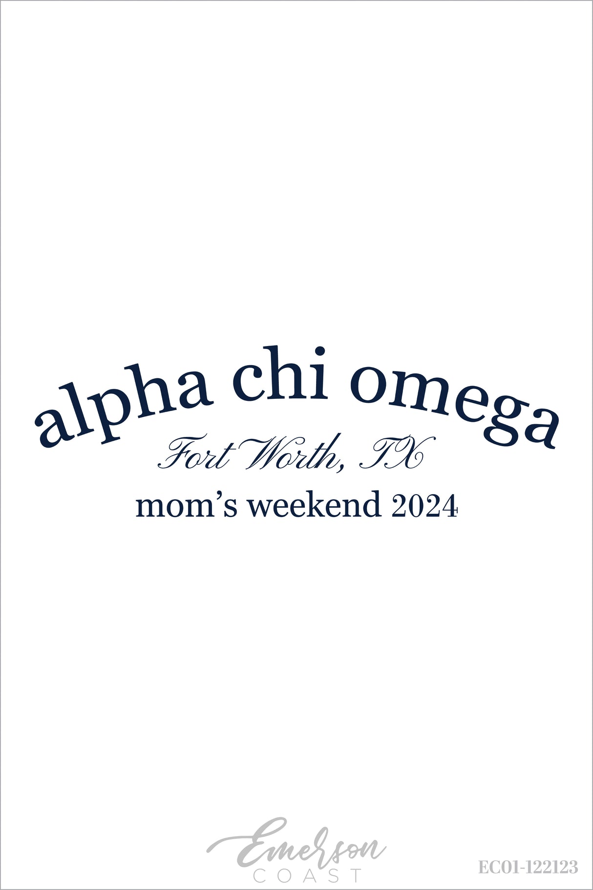 Alpha Chi Omega Texas Christian University Mom's Weekend T-Shirt