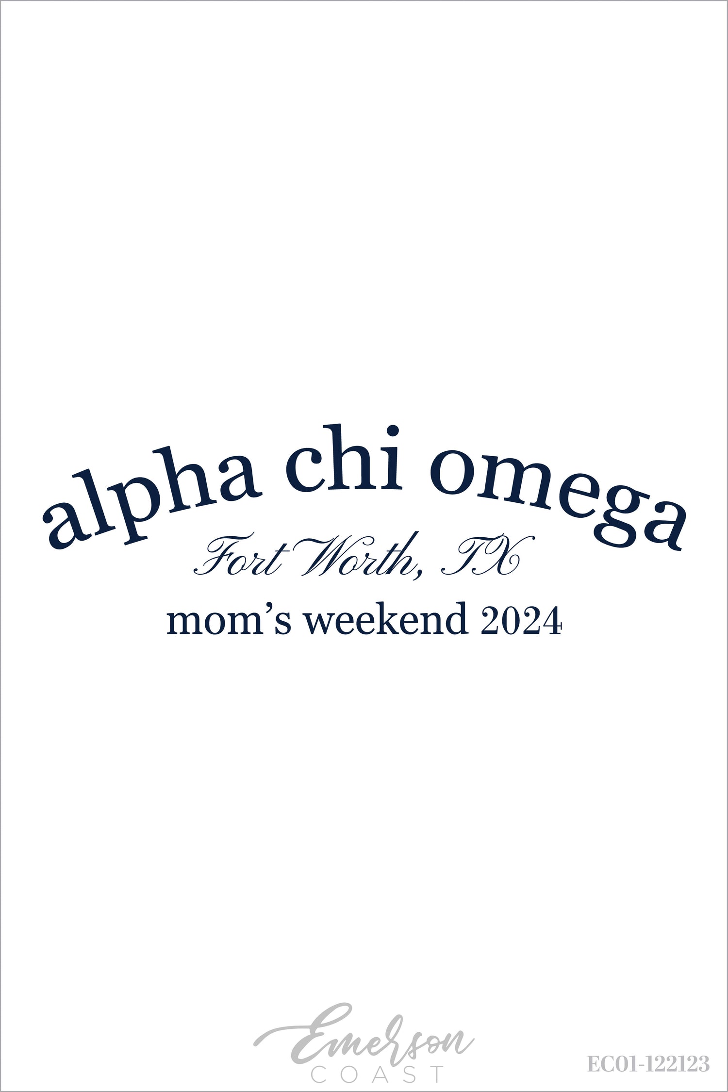 Alpha Chi Omega Texas Christian University Mom's Weekend T-Shirt