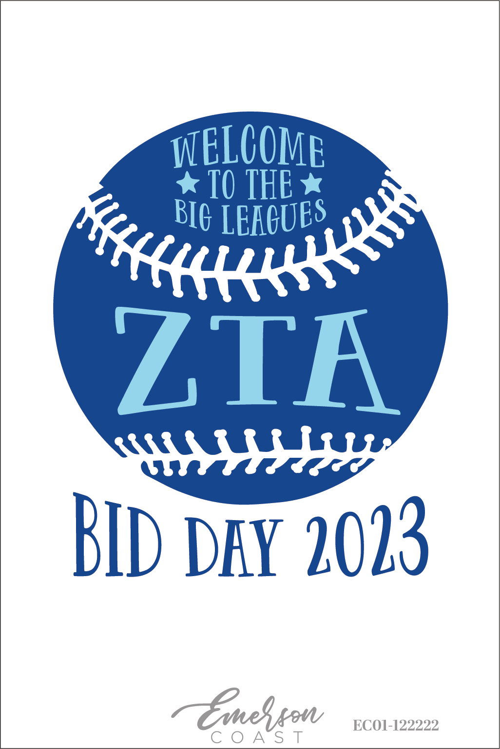 Zeta Tau Alpha Welcome To The Big Leagues Bid Day T-Shirt