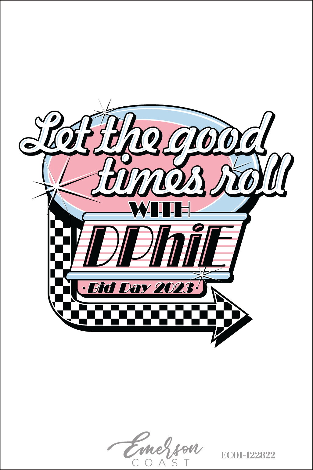 Delta Phi Epsilon Let The Good Times Roll Bid Day T-Shirt