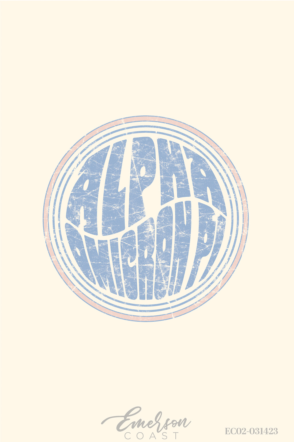 Alpha Omicron Pi Georgia Southern University Recruitment Colorblock Ringer