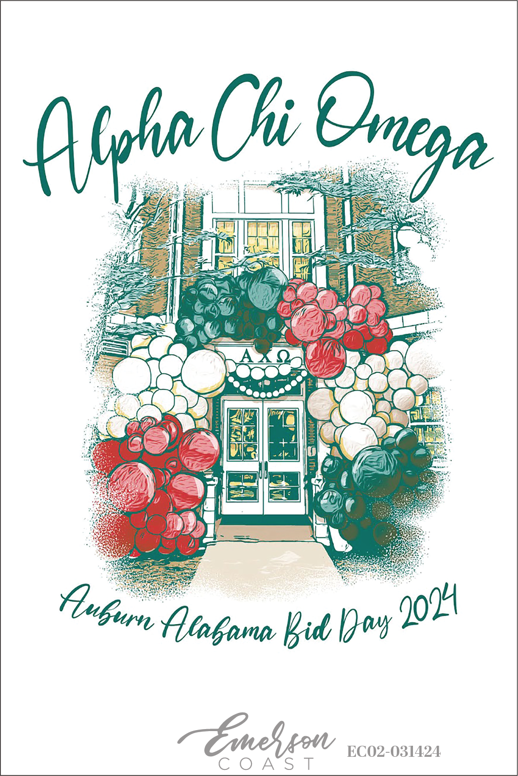 Alpha Chi Omega Auburn University Bid Day T-Shirt