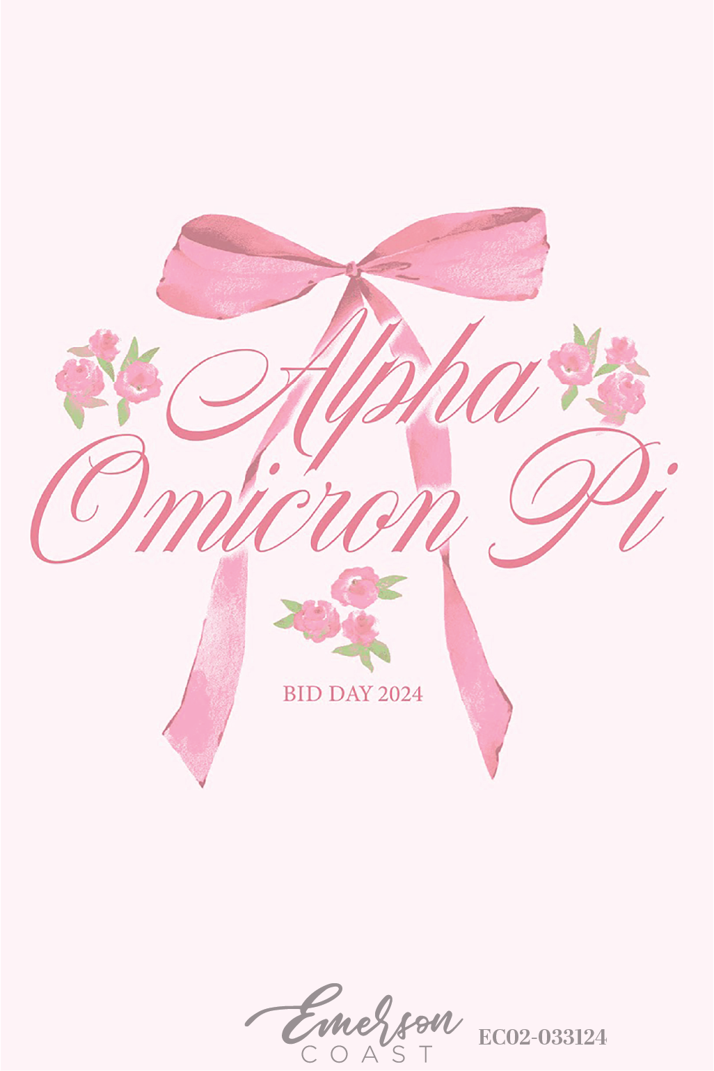 Alpha Omicron Pi Fancy Bid Day T-Shirt