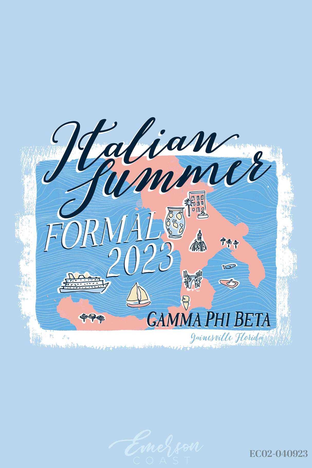 Gamma Phi Beta University of Florida Formal Redesign T-shirt