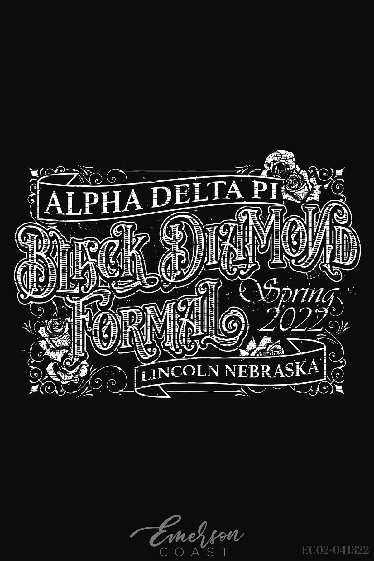 Alpha Delta Pi University of Nebraska-Lincoln Formal T-shirt
