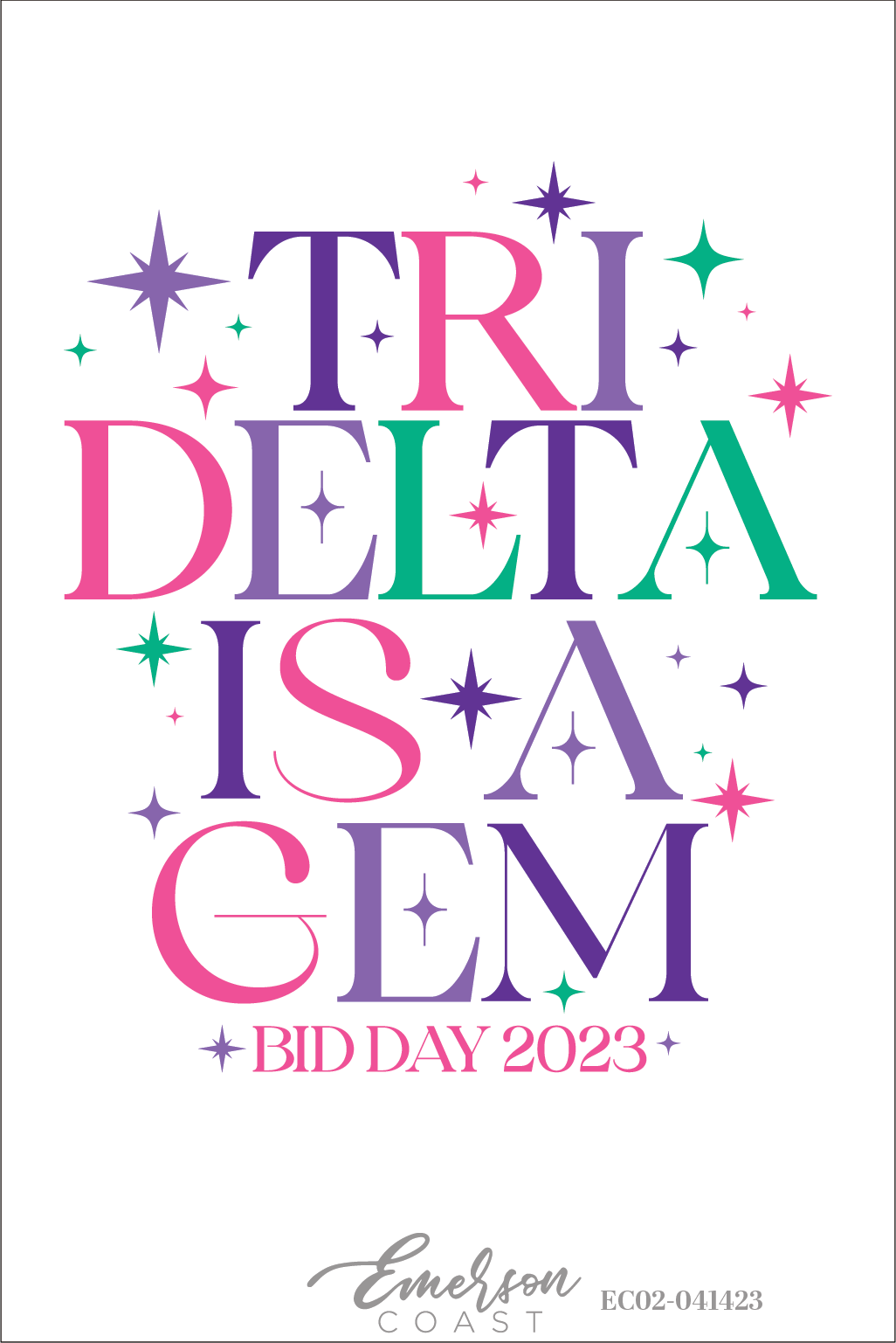 Delta Delta Delta Is A Gem Bid Day T-Shirt