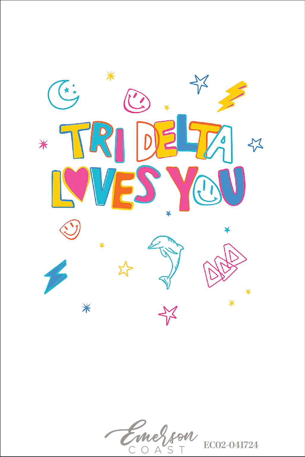 Delta Delta Delta Oklahoma State University Recruitment Doodle Tee