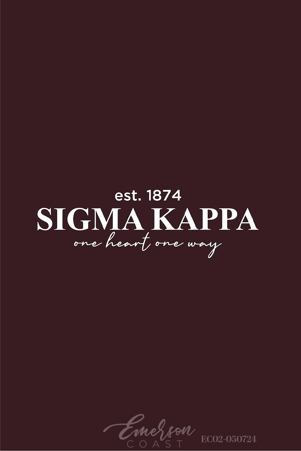 Sigma Kappa One Heart One Way Recruitment Tee